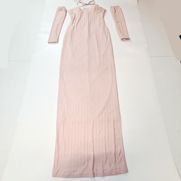 Ceren Ocak Knit Dress in Pink Large - Picture 2 of 16